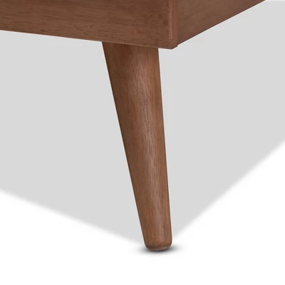 King Karine Finished Wood Platform Bed Brown - Baxton Studio 5 King Karine Finished Wood Platform Bed Brown - Baxton Studio - Image 5