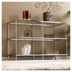 Benton Glam Mirrored Console Table - Chrome - Aiden Lane -Baxton Studio Store GUEST 7b051881 de2e 485a a3df a631126e8a41