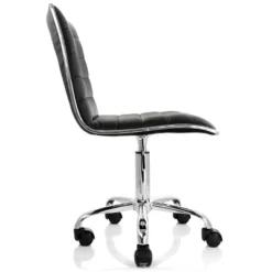 Elama Faux Leather Adjustable Rolling Office Chair In Black 11 Elama Faux Leather Adjustable Rolling Office Chair In Black -Baxton Studio Store GUEST 7c40f6df d27e 4a9a b979 46190c69d590