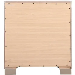 Passion Furniture Alana 2-Drawer Silver Champagne Nightstand (28 In. H X 17 In. W X 25 In. D) -Baxton Studio Store GUEST 7c7953b7 b2ca 40b4 867e 270a6a40740a