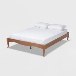 Marieke Wood Bed Frame Ash Walnut - Baxton Studio -Baxton Studio Store GUEST 7ccc5195 909d 4f85 b79b f04087b2f5dc
