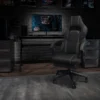 Flash Furniture X40 Gaming Chair Racing Ergonomic Computer Chair With Fully Reclining Back/Arms, Slide-Out Footrest, Massaging Lumbar
