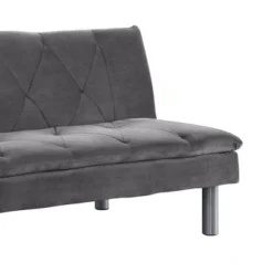 66" Cilliers Sofa Gray Velvet/Chrome Finish - Acme Furniture -Baxton Studio Store GUEST 7f26f425 4d1c 442d 8983 7414d85da837