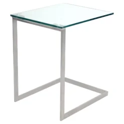 Zenn Glass End Table Clear - LumiSource