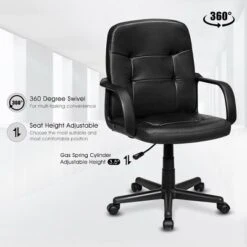 Costway Ergonomic Mid-Back Executive Office Chair Swivel Computer Desk Task Chair New 13 Costway Ergonomic Mid-Back Executive Office Chair Swivel Computer Desk Task Chair New -Baxton Studio Store GUEST 80b7f09a 24c6 408a 9e1f 6beba4723d94