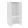 Santa Fe 2 Door Storage Cabinet White - Polifurniture