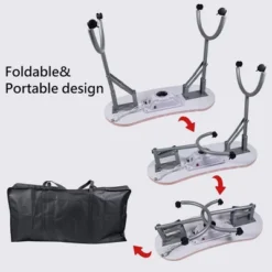 LEIBOU Professional 35 Inch Vented And Foldable Manicure Table With Dust Collector, Fan, And Polish Carrying Bag, Pink Flower -Baxton Studio Store GUEST 827b8ac0 ea5f 4f9e 89b4 c8c2964eeeb1