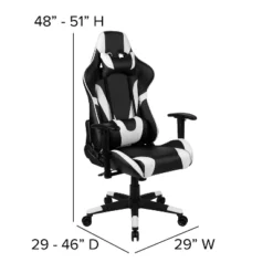 Flash Furniture Gaming Desk And Reclining Gaming Chair Set With Cup Holder, Headphone Hook, And Monitor/Smartphone Stand -Baxton Studio Store GUEST 827f2657 a84d 4c3d 9a4e 0a261a4e82a5