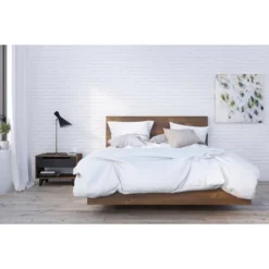 3pc Barista Bedroom Set Truffle/Black - Nexera -Baxton Studio Store GUEST 834b7e5a 0463 4b6e 8ad2 d91efbb260f0