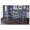 Counter Height Table Clear Chrome - Acme Furniture