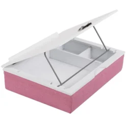 BIRDROCK HOME Lap Desk With Storage And Cushion (Pink)