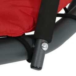 Sunnydaze Decor Sunnydaze Outdoor Hanging Chaise Floating Lounge Chair With Canopy Umbrella And Stand -Baxton Studio Store GUEST 84688a6d 9030 491a aae1 e844a5015fe5