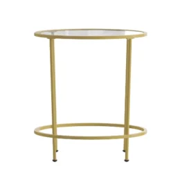 Merrick Lane End Table With Round Frame And Vertical Legs -Baxton Studio Store GUEST 848ca916 556e 4334 87d7 20285d8b0e92