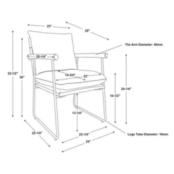 Cushioned Metal & Wood Accent Arm Chair - Cream/Black - Hearth & Hand™ With Magnolia 11 Cushioned Metal & Wood Accent Arm Chair - Cream/Black - Hearth & Hand™ With Magnolia -Baxton Studio Store GUEST 84c70339 8fe6 4d7e 9c25 b29cf77d6a96
