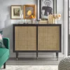 Allen Mid-Century Modern Buffet Black/Natural - Angelo:Home