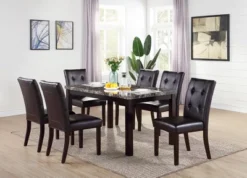 Simple Relax Set Of 2 Leroux Upholstered Dining Chairs With Button Tufted In Dark Brown 5 Simple Relax Set Of 2 Leroux Upholstered Dining Chairs With Button Tufted In Dark Brown -Baxton Studio Store GUEST 84f630be a1ed 48a2 89de 03d3af00847c