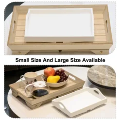 Unique Bargains Sofa Armrest Tray Portable Arm Table Wooden Couch Serving Platter For Drinks Grey White 2 Pcs -Baxton Studio Store GUEST 85091dea 2afc 45c5 888a c8241d757fdc