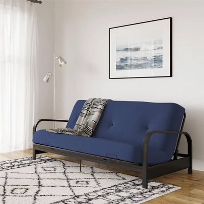 Full Axton Metal Arm Futon Frame With Mattress - Room & Joy 1 Full Axton Metal Arm Futon Frame With Mattress - Room & Joy