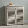 Elm Lane Hudson 26" Wide Slat Door Accent Cabinet