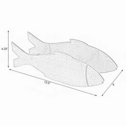 Vintiquewise Wooden Fish Shaped Vintage Decorative Single Bottle Wine Holder -Baxton Studio Store GUEST 867fbffc 7fda 4909 ab15 fe6ce7f5cd1b