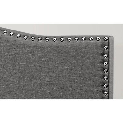 Kiley Upholstered Headboard King Stone Fabric Metal Headboard Frame Not Included - Hillsdale Furniture 2 Kiley Upholstered Headboard King Stone Fabric Metal Headboard Frame Not Included - Hillsdale Furniture - Image 2
