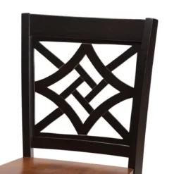 2pc Nicolette Two-Toned Wood Counter Height Barstools Brown/Walnut - Baxton Studio -Baxton Studio Store GUEST 87d789d7 cdc2 4861 a1f3 70110b995bd3