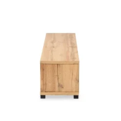 Gerhardine Wood 1 Drawer TV Stand For TVs Up To 65" Oak Brown/Black - Baxton Studio -Baxton Studio Store GUEST 88b78a2c c9e6 41ae 852e 3838432b06e2