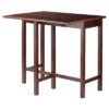 Lynnwood High Drop Leaf Dining Table Antique Walnut - Winsome