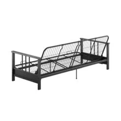 Full Anders Metal Arm Futon With 6" Microfiber Mattress - Room & Joy -Baxton Studio Store GUEST 893f3531 4eaf 42cf 802c 793fdc3bdeaf