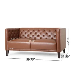 Rockney Contemporary Upholstered Tufted Loveseat - Christopher Knight Home 19 Rockney Contemporary Upholstered Tufted Loveseat - Christopher Knight Home -Baxton Studio Store GUEST 8a0f02d3 4d7e 46f2 b384 1d44116a8c51