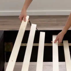 Adele Vertical Upholstered Wingback Bed – Brookside Home -Baxton Studio Store GUEST 8a242ab3 b8ba 434a b9c3 c4f561642428