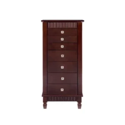Tierra Contemporary Jewelry Armoire Merlot Brown - Powell Company -Baxton Studio Store GUEST 8b5057ec b161 4189 8f6f a32bf7a39627