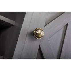 47" Wood Bar Cabinet With Brushed Nickel Knobs Gray - Home Essentials -Baxton Studio Store GUEST 8bd28b8b b07e 4f1f b75b 9b8bde93b196