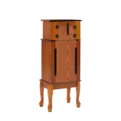 Marie Jewelry Armoire Oak - Powell Company -Baxton Studio Store GUEST 8bd5e431 2396 4b02 88e9 158668a5880b