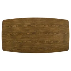 71" Bernst Mid-Century Modern Rectangle Dining Table Antique Oak/Black - MiBasics -Baxton Studio Store GUEST 8c06bd5e 776a 4039 854a fd0279f65af1