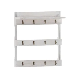 Emma And Oliver Wall Mounted Mug Rack With 12 Coffee Cup Hangers And Built-In Shelf For Coffee, Sugar & More -Baxton Studio Store GUEST 8cfd5d8d 55a2 4a12 b0c2 827b77601e5e