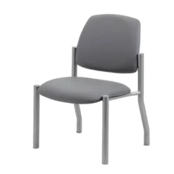 Armless Guest Chair Gray - Boss Office Products