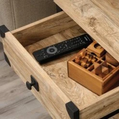 Steel River Side Table Distressed Brown - Sauder -Baxton Studio Store GUEST 8f096fd6 6300 412a 9682 51482d382a87