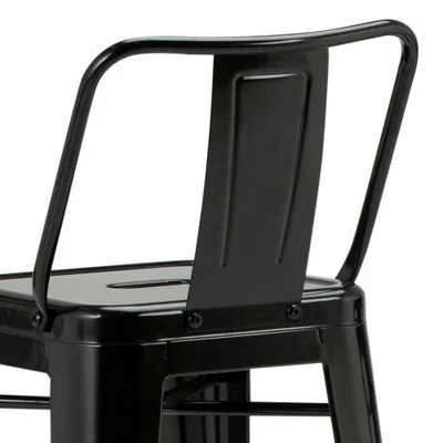 Set Of 4 30" Josephine Metal Counter Height Barstools - WyndenHall 5 Set Of 4 30" Josephine Metal Counter Height Barstools - WyndenHall - Image 5