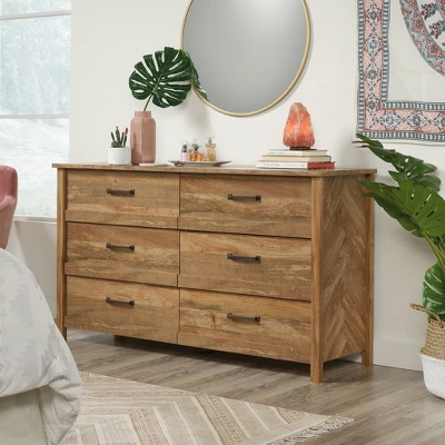 Cannery Bridge 6 Drawer Dresser Brown - Sauder 1 Cannery Bridge 6 Drawer Dresser Brown - Sauder
