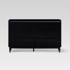 Mid-Century Modern Solid Wood 6 Drawer Double Dresser - Saracina Home -Baxton Studio Store GUEST 90151679 33ac 41ca 9018 ea6b115ba554