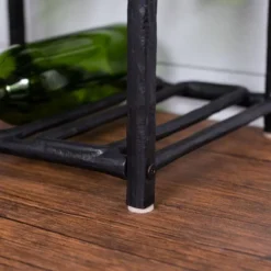 BIRDROCK HOME Bottle Rack - Black - Holder (9 Bottle) -Baxton Studio Store GUEST 9031de59 1a28 4ed1 a7c6 918d21515157