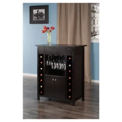 Yukon Wine Cabinet Wood/Espresso - Winsome -Baxton Studio Store GUEST 91cbb232 6327 4623 ab2d 36d5fcb53127