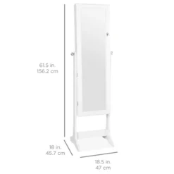 Best Choice Products 6-Tier Standing Mirror Lockable Storage Organizer Cabinet Armoire W/ LED Lights 13 Best Choice Products 6-Tier Standing Mirror Lockable Storage Organizer Cabinet Armoire W/ LED Lights -Baxton Studio Store GUEST 91e810c5 01eb 484f 88ca 3304e8b492b9