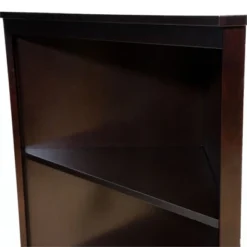 Cassidy Multi-Storage Wood Corner Bookshelf In Espresso - Furniture Of America -Baxton Studio Store GUEST 920fa2ed ad3a 4771 802b 3bab52258828
