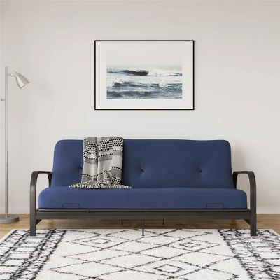 Full Axton Metal Arm Futon Frame With Mattress - Room & Joy 3 Full Axton Metal Arm Futon Frame With Mattress - Room & Joy - Image 3