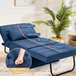 Costway 4 In 1 Multi-Function Sofa Bed Convertible Sleeper Folding Ottoman -Baxton Studio Store GUEST 927cc20c 1ba5 4c55 a56e 0ef0a2866e1f