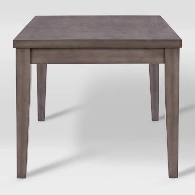 New York Wood Dining Table Washed Gray - CorLiving 2 New York Wood Dining Table Washed Gray - CorLiving - Image 2