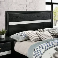 2pc Queen Whether By Bed With Nightstand Black - MiBasics -Baxton Studio Store GUEST 93b7dcb6 1f0a 4db2 87b2 4fa9c847618c