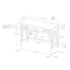 Taylen A Frame Transitional 1 Drawer Writing Desk - Saracina Home -Baxton Studio Store GUEST 942b1814 effd 4e03 9145 5df469a81520